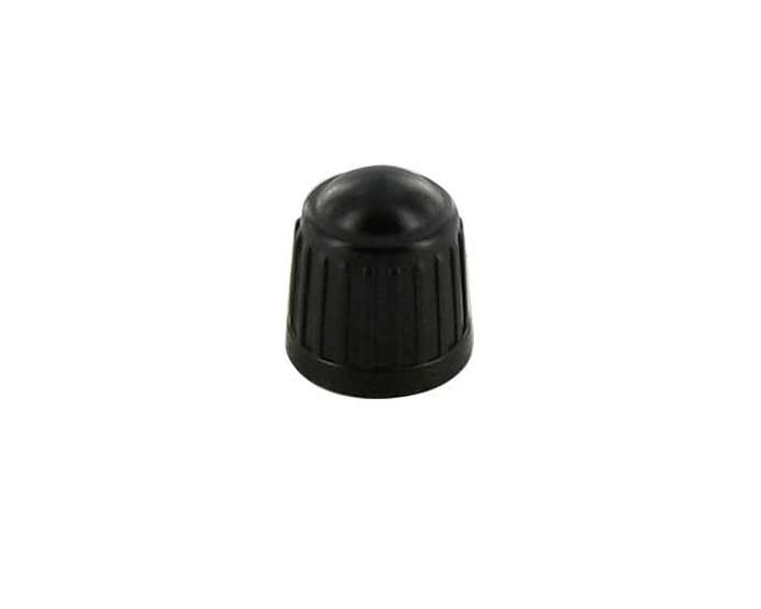 Ventieldop zwart plastic 4 stuks