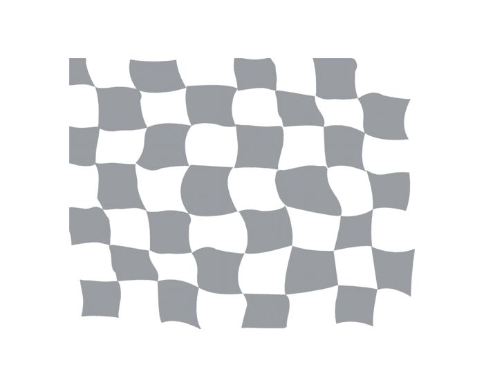 Raceflag zilver 900x700mm sticker