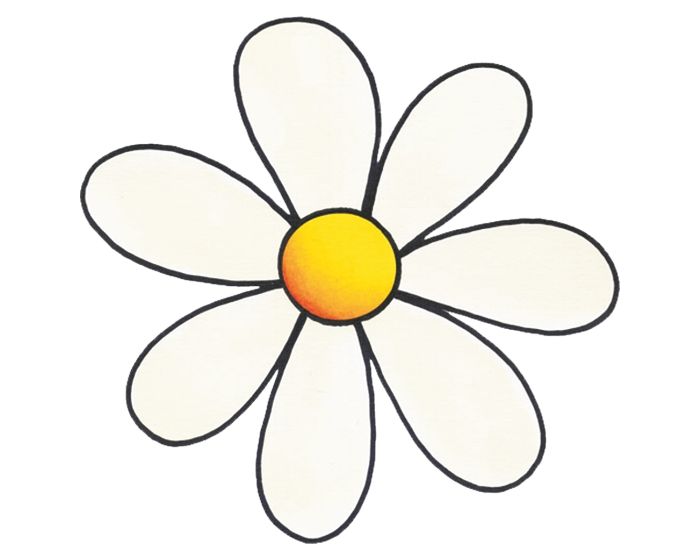 Bloemen sticker 11,5x10