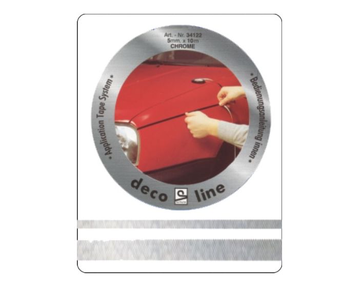 Striping chroom 12mm sticker