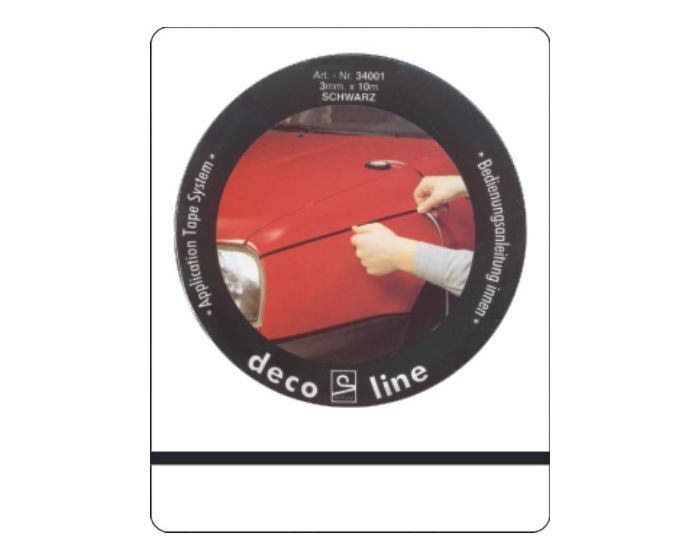 Bies zwart 3mm sticker