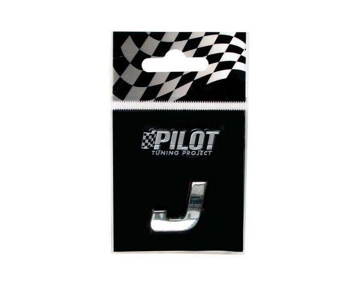 3D letter chroom - J