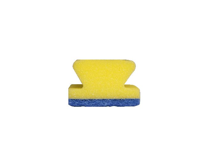 HG sanitairspons blauw/geel