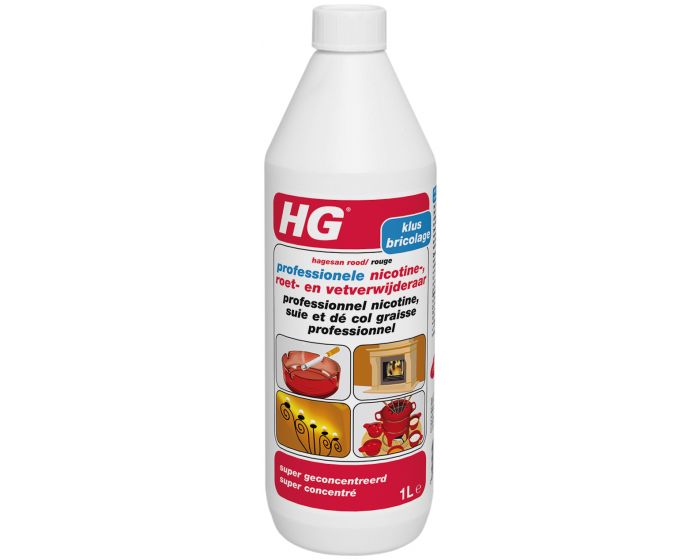 HG professionele nicotine, roet en vetverwijderaar (hagesan rood)
