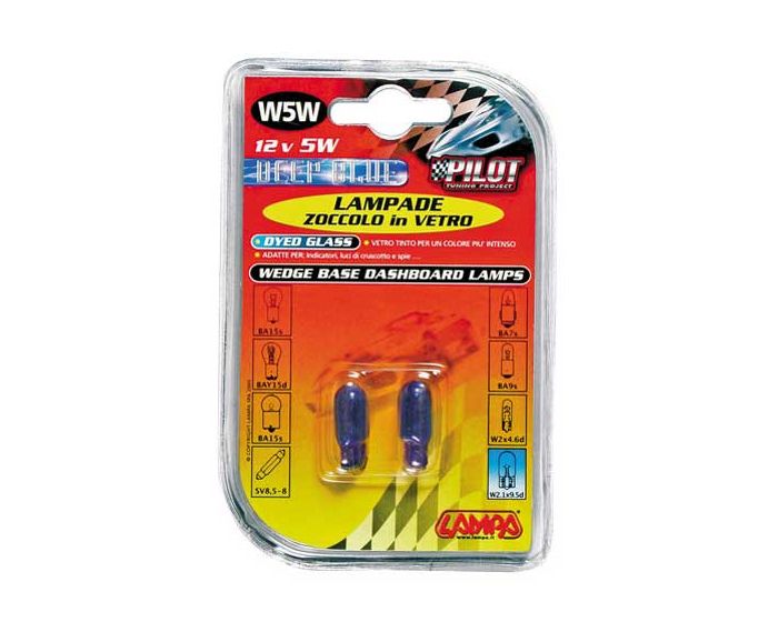 Verlichting T10 lamp Blue-Xe DYED 12V 5W