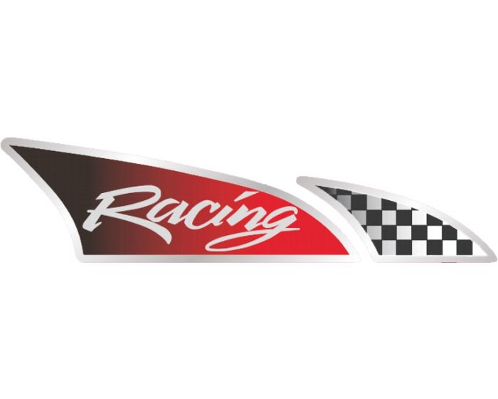 Race vlag rechts sticker