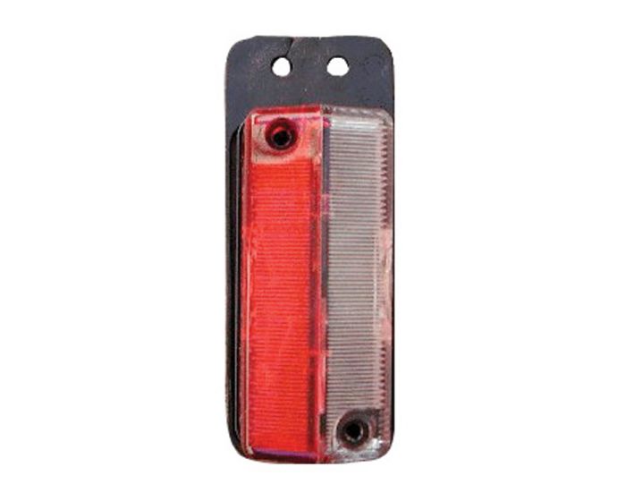 Markeringslamp 115 x 45mm rood/wit