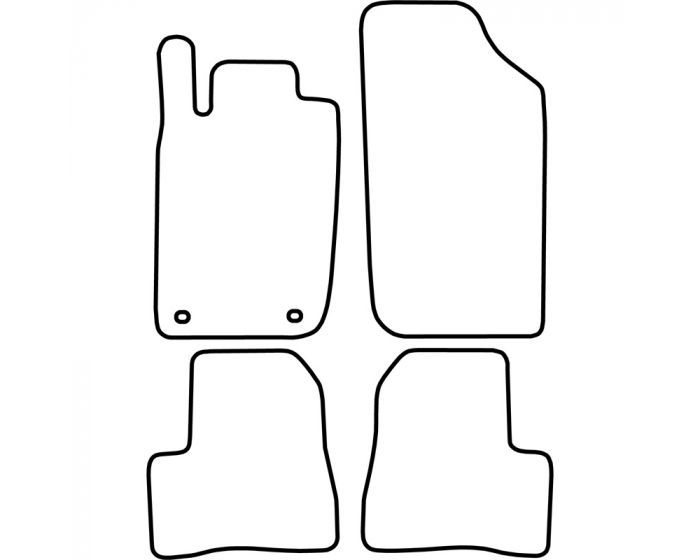 Automatten Peugeot 206 1998-2007