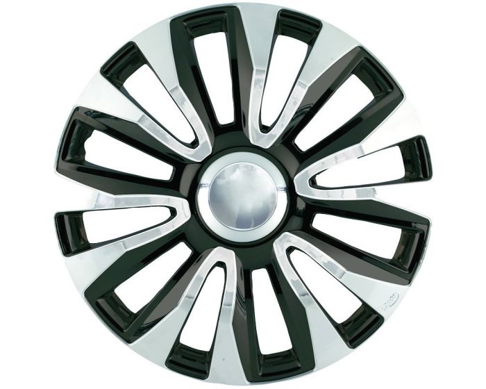 Avalon Chrome Zwart - 14 inch wieldoppen