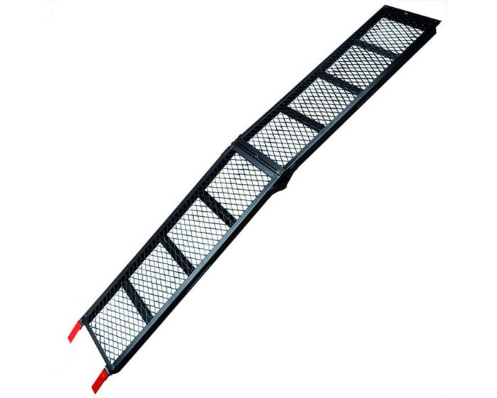 Oprijplaat staal vouwbaar 203x28 cm