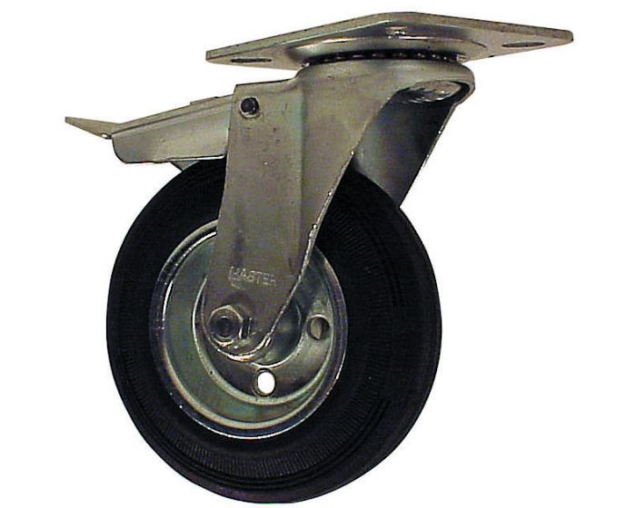 Zzwenkwiel met rem 125 mm