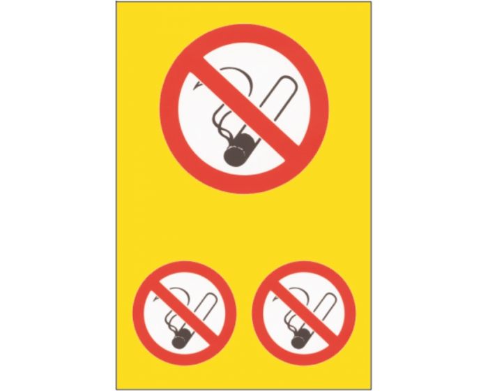 Roken verboden stickerset