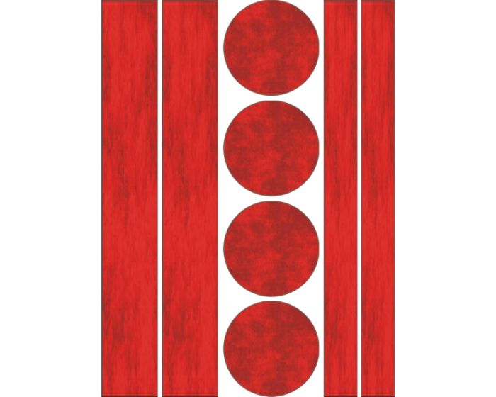Reflecterend strepen & cirkels sticker