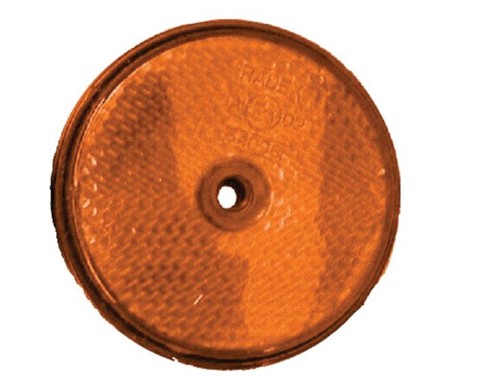 Reflector 60mm schroef oranje