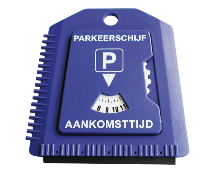 IJskrabber met parkeerschijf