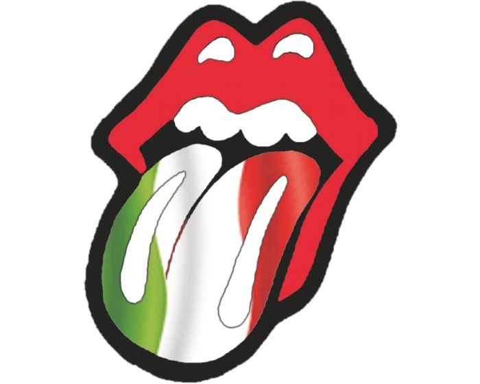 Rolling stones tong italie sticker 10cm