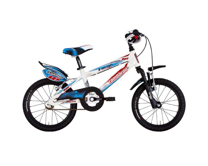 Lombardo - Fuego | Kinderfiets 16 inch jongens blauw