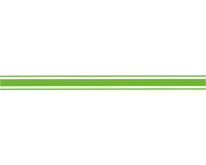 Striping 4.5cm neon groen sticker
