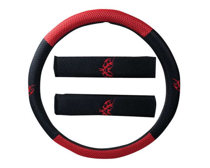 Stuurhoes & gordelhoes Tribal rood