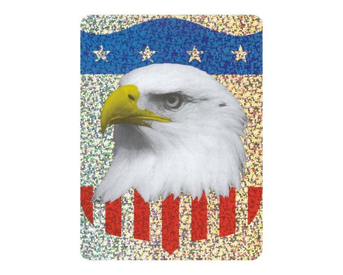 Usa vlag adelaar hologram sticker