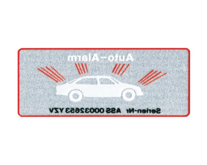 Autoalarm sticker