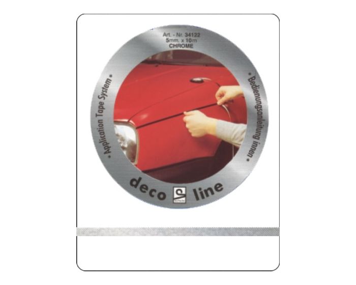 Striping chroom 5mm sticker