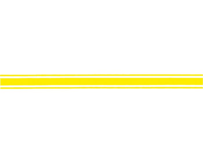 Sierstriping neon geel sticker