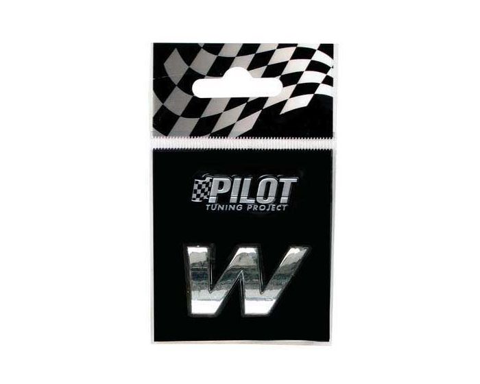 3D letter chroom - W