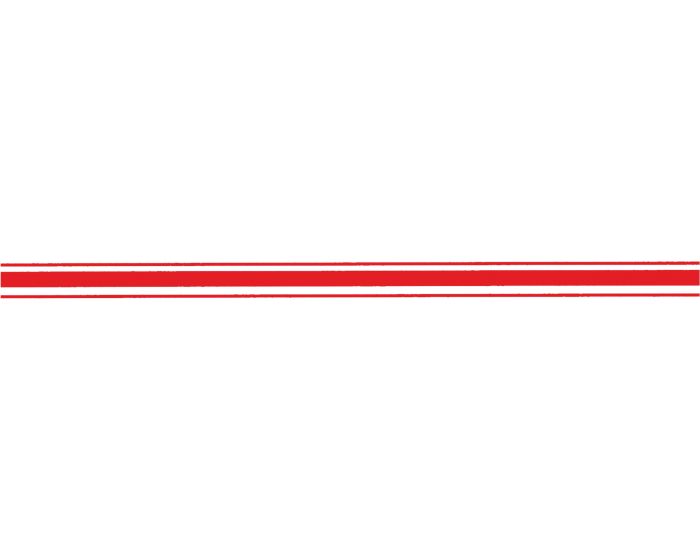 Striping neon rood 30mm sticker