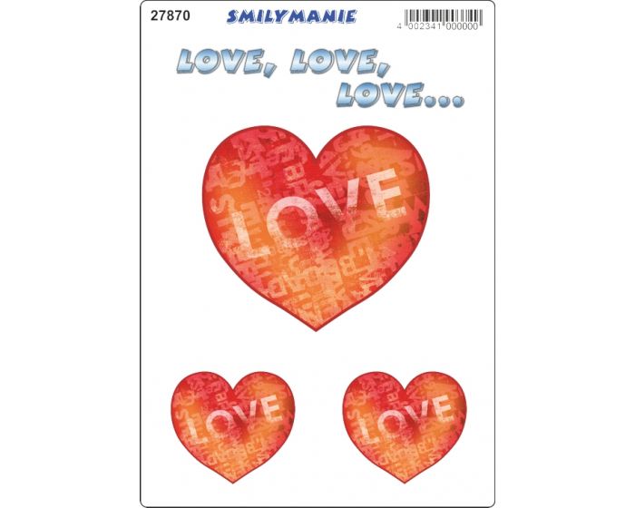 Smiley love sticker