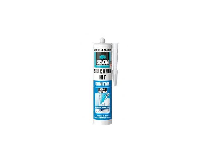 Bison Siliconenkit Sanitair wit 310ml