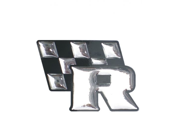 Racing 3d chrome sticker