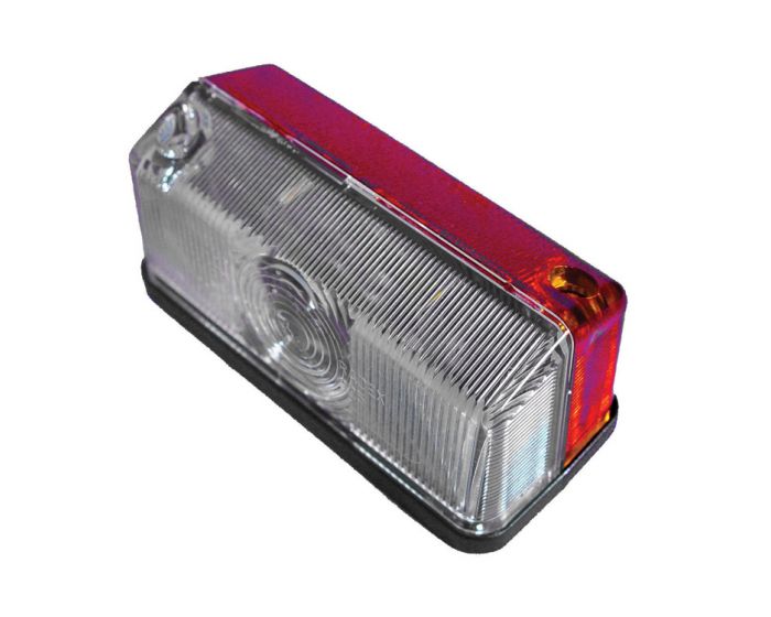 Markeringslamp 91 x 41mm rood/wit