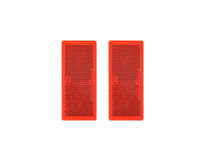 Reflector 82 x 36mm zelfklevend rood