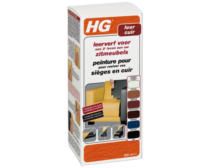 HG leerverf voor zitmeubels zwart