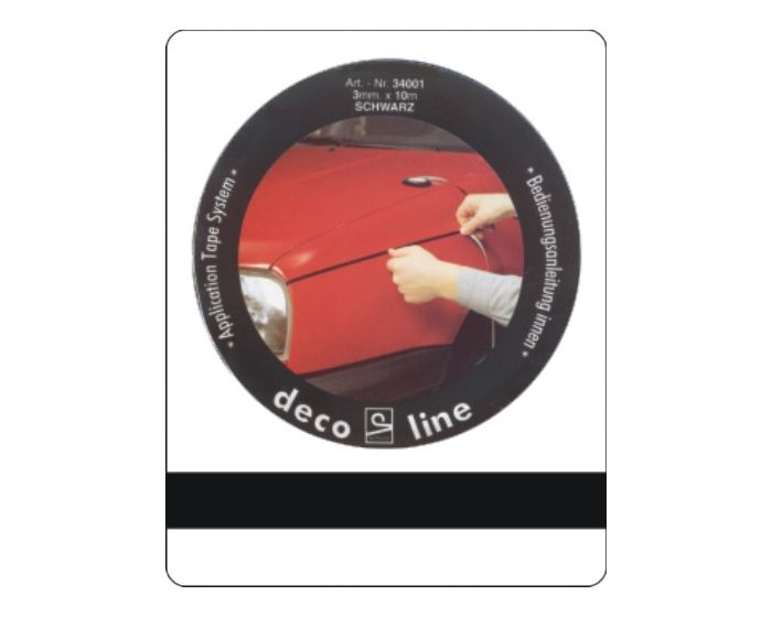 Bies zwart 7mm sticker