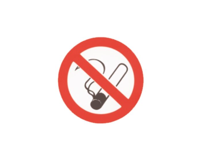 Roken verboden sticker