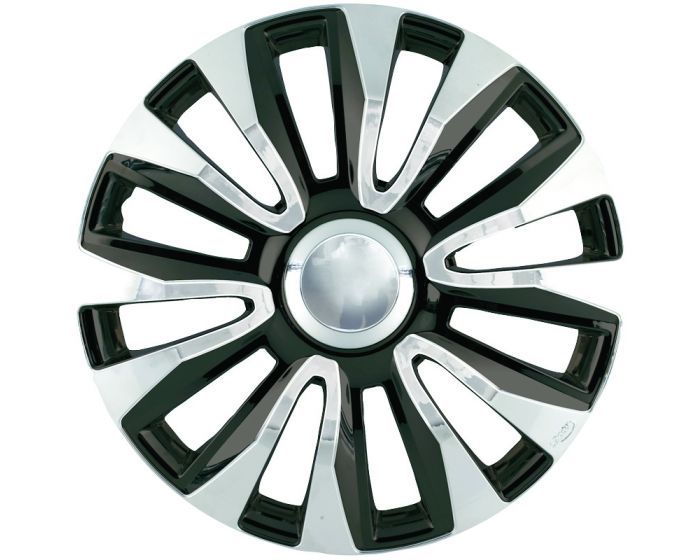 Avalon Chrome Zwart - 15 inch wieldoppen