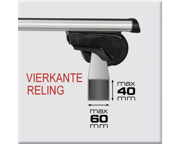 Universele Dakdragerset Twinny Load Aluminium Driver 124cm (U01)