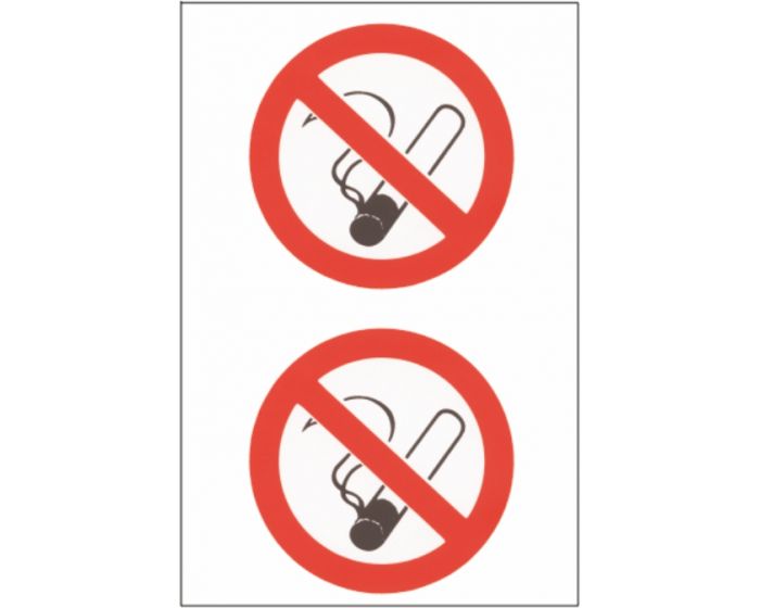 Roken verboden (2x) sticker
