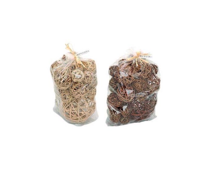 Decoratieve ballen Mix Hout