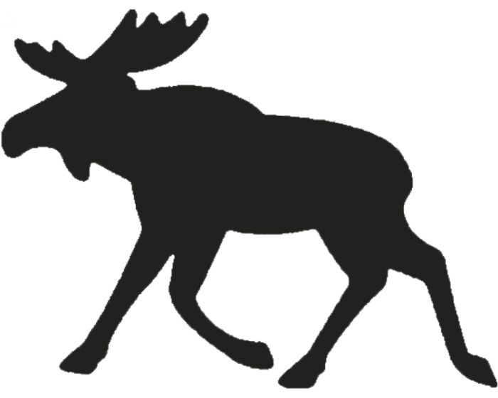 Eland zwart 100mm sticker