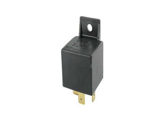 Relais 12V 30A 4 polig aan/uit