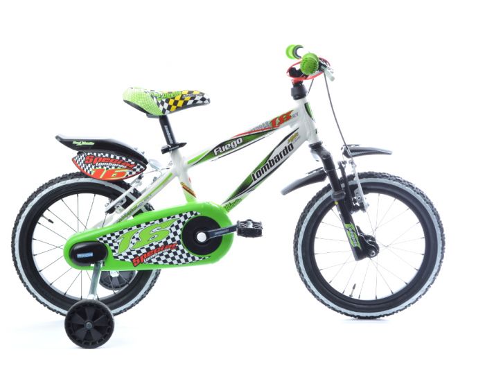 Lombardo - Fuego | Kinderfiets 16 inch jongens groen