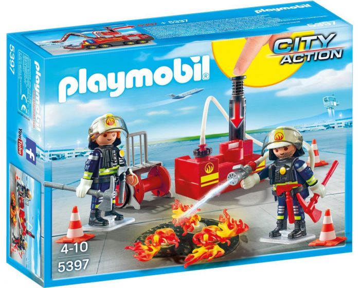 Playmobil Brandweermannen met blusmateriaal - 5397