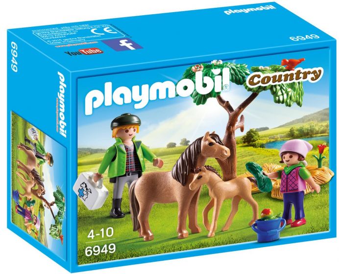 Playmobil Dierenarts met pony's - 6949