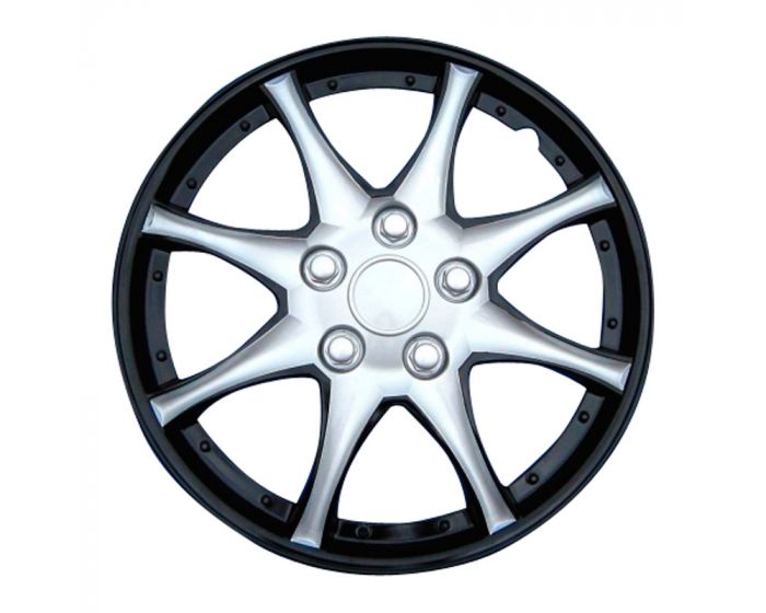 Alaska Ice Black - 16 inch wieldoppen set