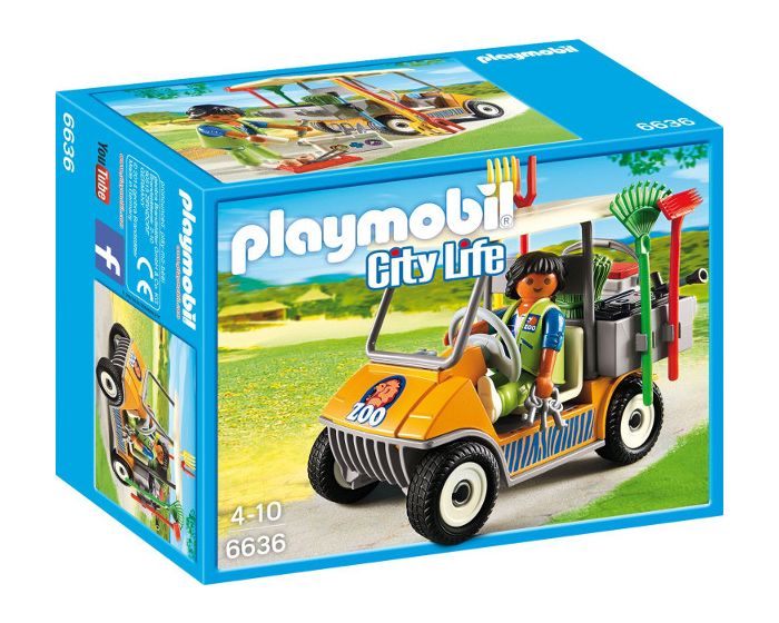 Playmobil Dierenverzorger met materiaal - 6636