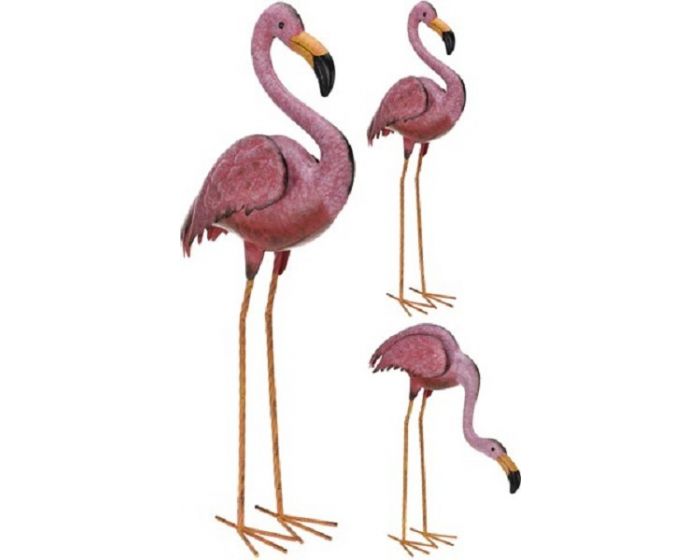 Metalen Flamingo - tuindecoratie