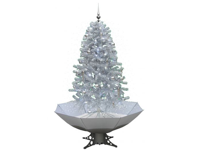 Sneeuwende Kerstboom Wit/Zilver 170cm